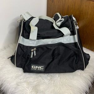 GNC Black Gym Duffel Bag